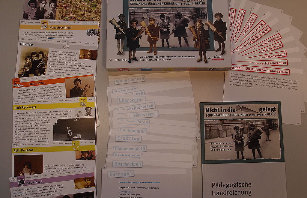 Das Material besteht aus mehreren Teilen © Anne Frank Zentrum